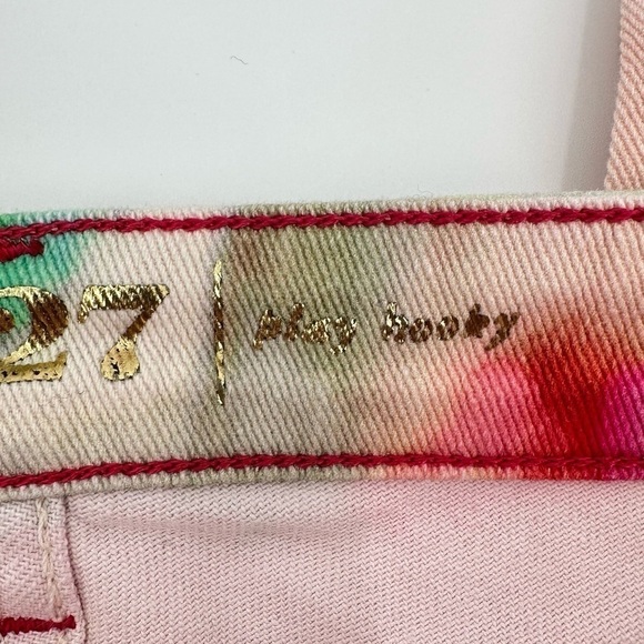 KATE Spade NY Broome Street Capri Bright Watercolor Play Hooky Jeans Size 27 - Picture 10 of 16